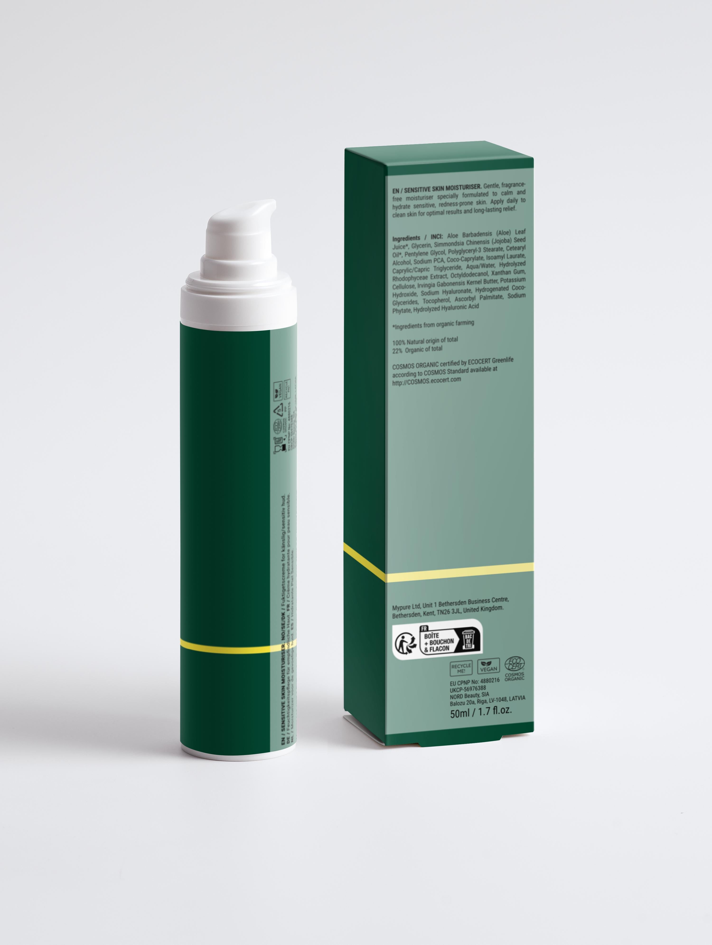 Sensitive Skin Moisturiser, Fragrance Free