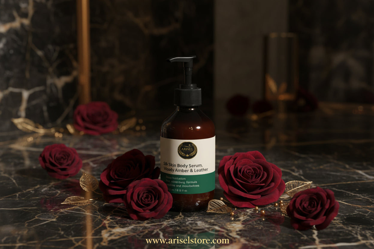 Silk Skin Body Serum, Woody Amber & Leather